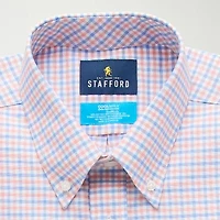 Stafford Coolmax All Season Ecomade Oxford Mens Regular Fit Stretch Fabric Wrinkle Free Long Sleeve Dress Shirt