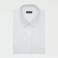 Van Heusen Big And Tall Easy Care Poplin Mens Regular Fit Short Sleeve Dress Shirt