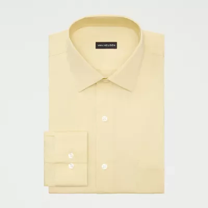Van Heusen Ultra Flex Big and Tall Mens Regular Fit Stretch Fabric Wrinkle Free Long Sleeve Dress Shirt