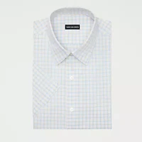 Van Heusen Big And Tall Easy Care Poplin Mens Regular Fit Short Sleeve Dress Shirt