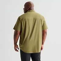Stylus Mens Short Sleeve Regular Fit Big and Tall Button-Down Shirt