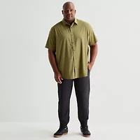 Stylus Mens Short Sleeve Regular Fit Big and Tall Button-Down Shirt