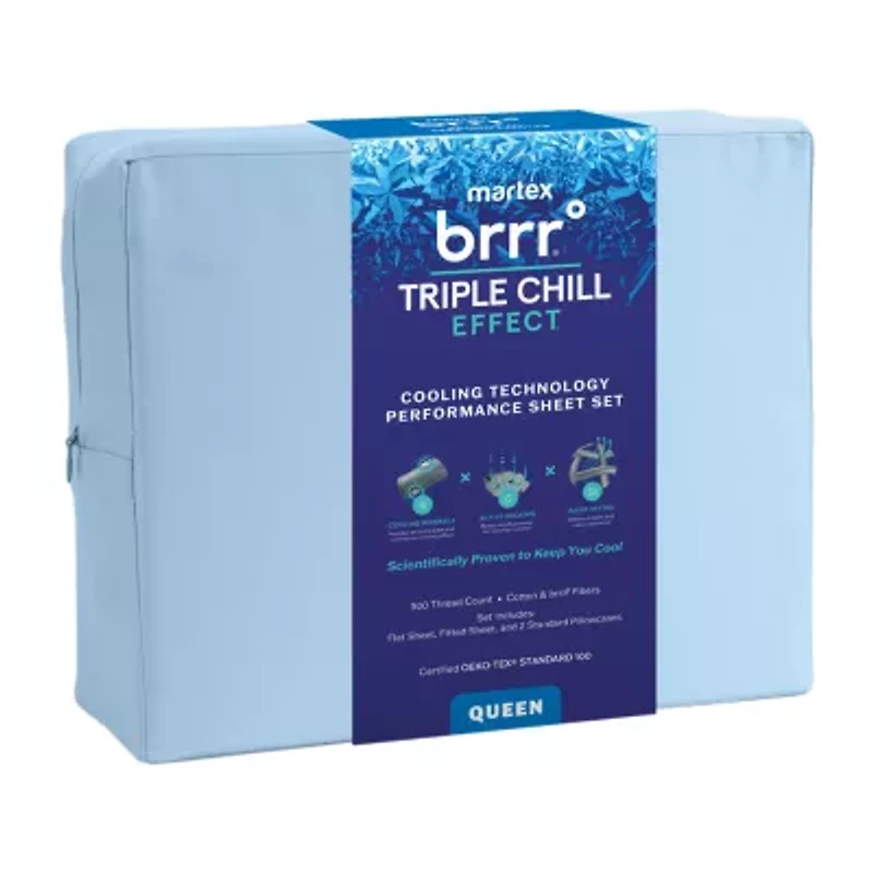 Martex Cooling Brrr 300tc Sheet Set