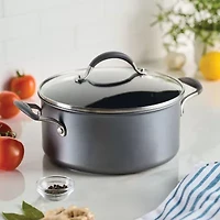 Circulon A1 Series with Scratch Defense Nonstick Induction Dutch Oven with Lid, 5-Quart Graphite