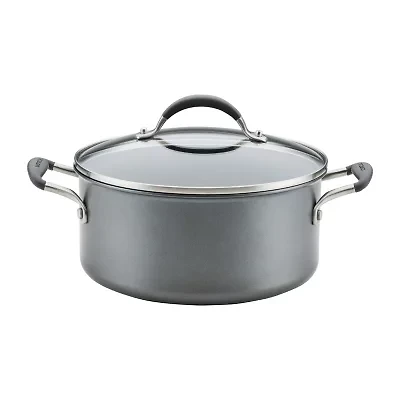 Circulon A1 Series with Scratch Defense Nonstick Induction Dutch Oven with Lid, 5-Quart Graphite