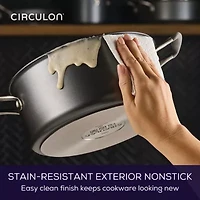 Circulon A1 Series with Scratch Defense Nonstick Induction Dutch Oven with Lid, 5-Quart Graphite