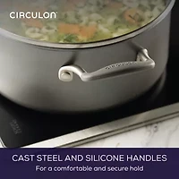 Circulon A1 Series with Scratch Defense Nonstick Induction Dutch Oven with Lid, 5-Quart Graphite