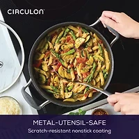 Circulon A1 Series with Scratch Defense Nonstick Induction Dutch Oven with Lid, 5-Quart Graphite