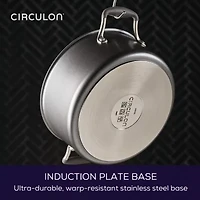Circulon A1 Series with Scratch Defense Nonstick Induction Dutch Oven with Lid, 5-Quart Graphite