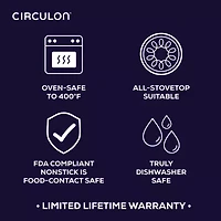 Circulon A1 Series with Scratch Defense Nonstick Induction Dutch Oven with Lid, 5-Quart Graphite