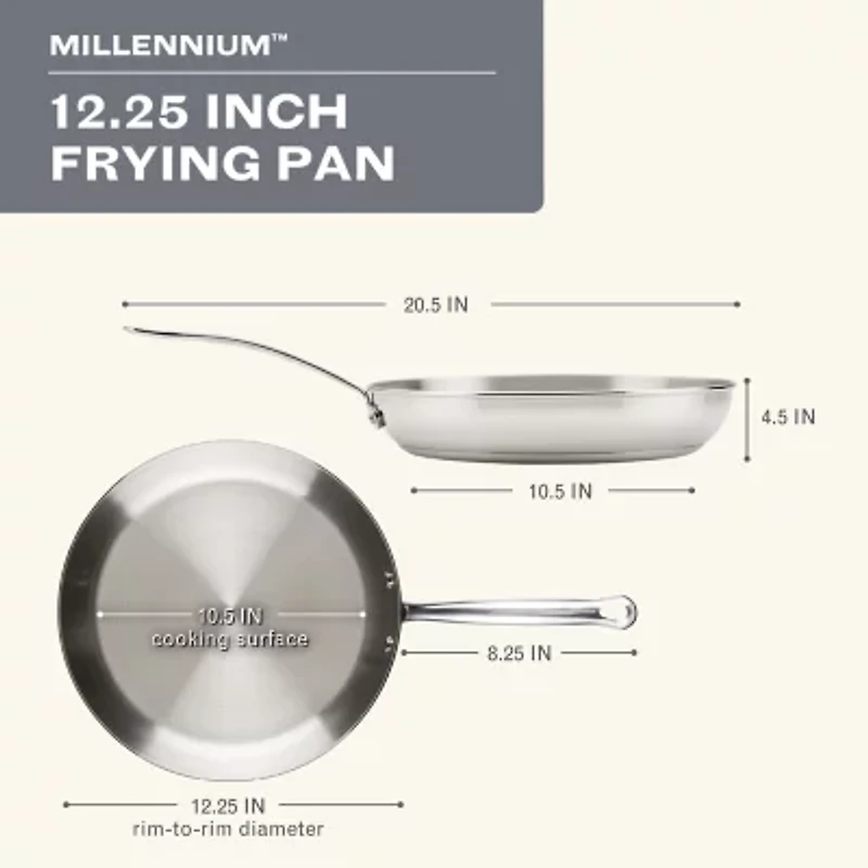 Farberware Millennium Stainless Steel 12.25" Skillet