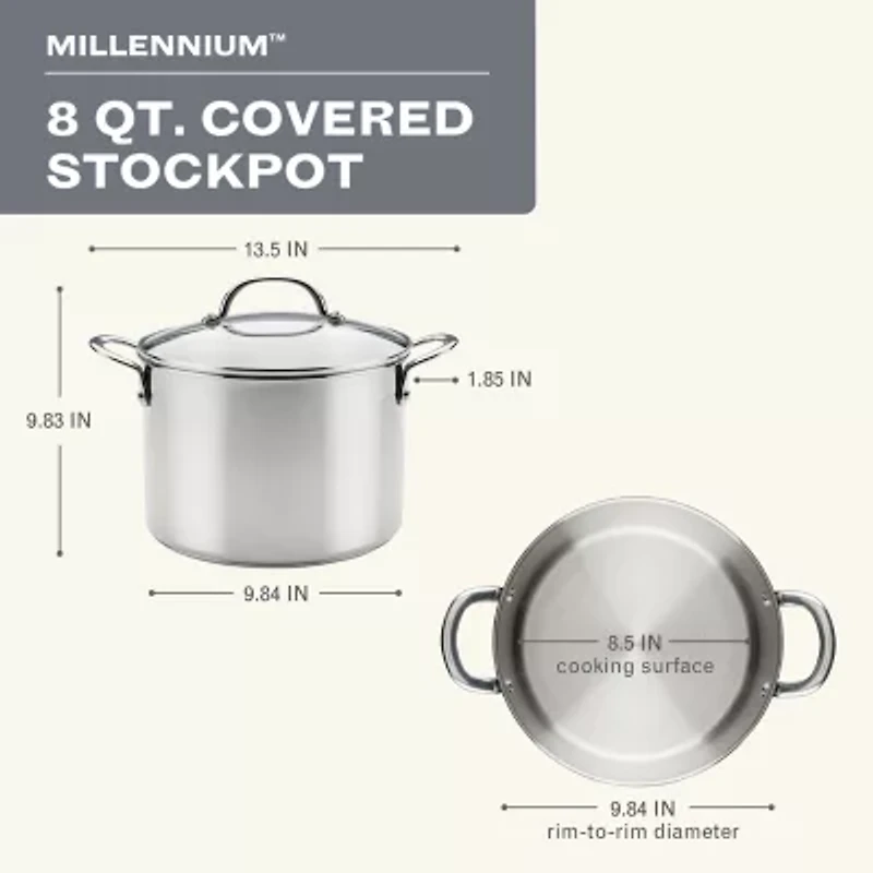 Farberware Millennium Stainless Steel 8-qt. Stockpot