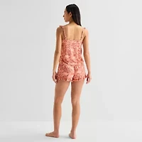 Ambrielle Womens Square Neck Sleeveless 2-pc. Pajama Sets