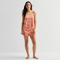 Ambrielle Womens Square Neck Sleeveless 2-pc. Pajama Sets