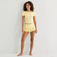 Arizona Cloud Kissed Womens Juniors Pajama Shorts