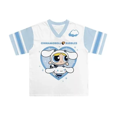 Little & Big Kid Girls V Neck Short Sleeve Regular Fit Hello Kitty Graphic T-Shirt