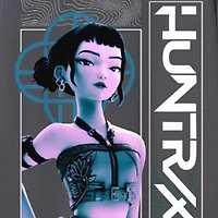 Zoey Big Kid Girls Crew Neck Short Sleeve KPop Demon Hunters Graphic T-Shirt