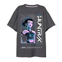 Zoey Big Kid Girls Crew Neck Short Sleeve KPop Demon Hunters Graphic T-Shirt