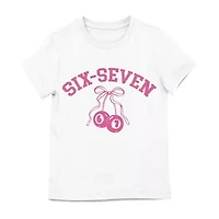 Little & Big Kid Girls Crew Neck Short Sleeve Regular Fit Graphic T-Shirt