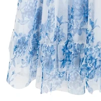 Rare Editions Big Kid Girls Short Sleeve Flutter Floral Maxi Dress