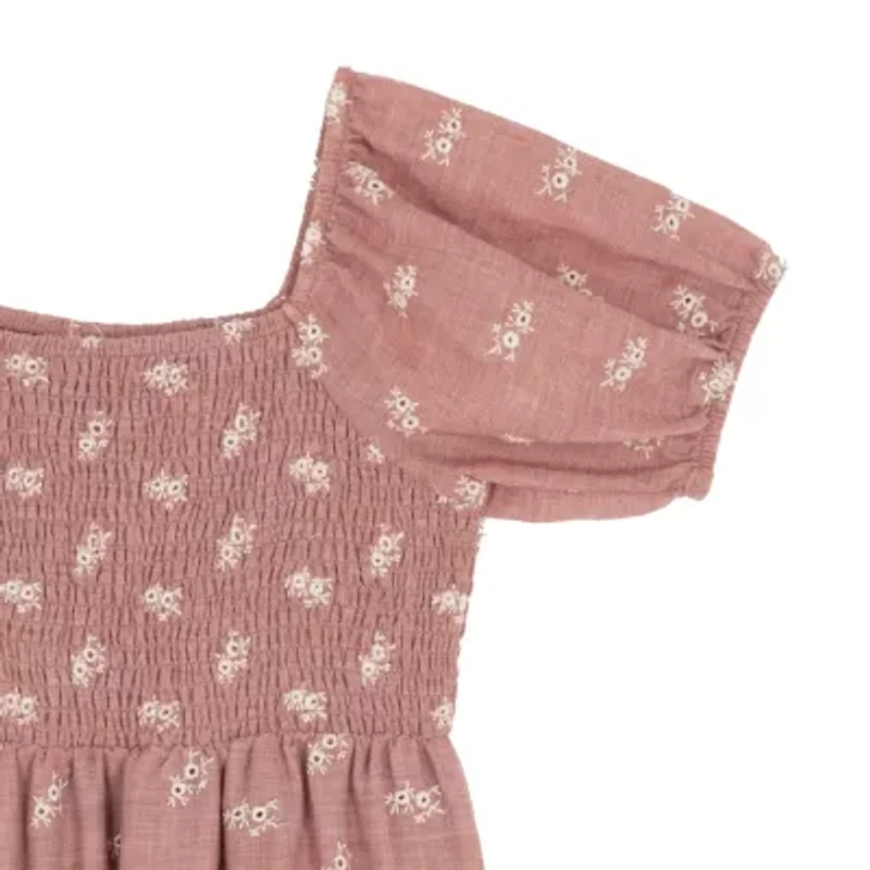 Rare Editions Big Kid Girls Short Sleeve Maxi Dress