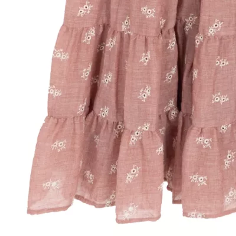 Rare Editions Big Kid Girls Short Sleeve Maxi Dress