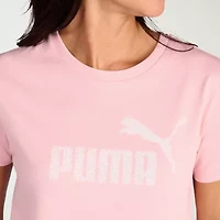 PUMA Womens Crew Neck Short Sleeve Active T-Shirt