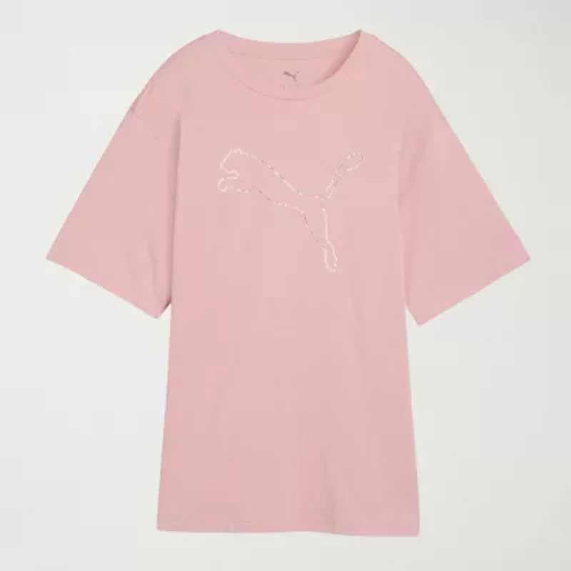 PUMA Womens Crew Neck Short Sleeve Active T-Shirt