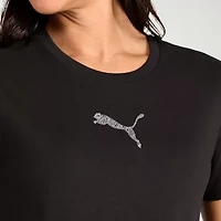 PUMA Womens Crew Neck Short Sleeve Active T-Shirt