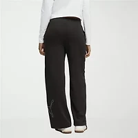 PUMA Womens Wide Leg High Rise Relaxed Fit Sweatpant