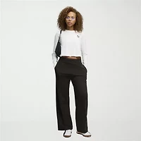 PUMA Womens Wide Leg High Rise Relaxed Fit Sweatpant