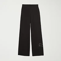 PUMA Womens Wide Leg High Rise Relaxed Fit Sweatpant