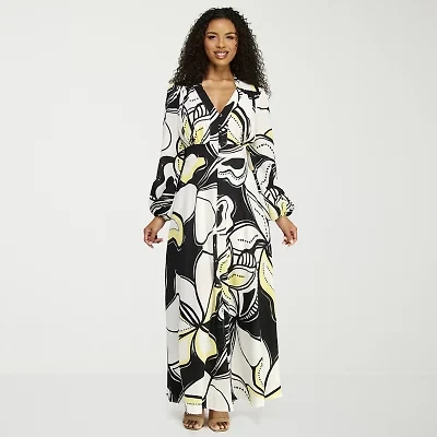 Premier Amour Womens Floral Maxi Dress