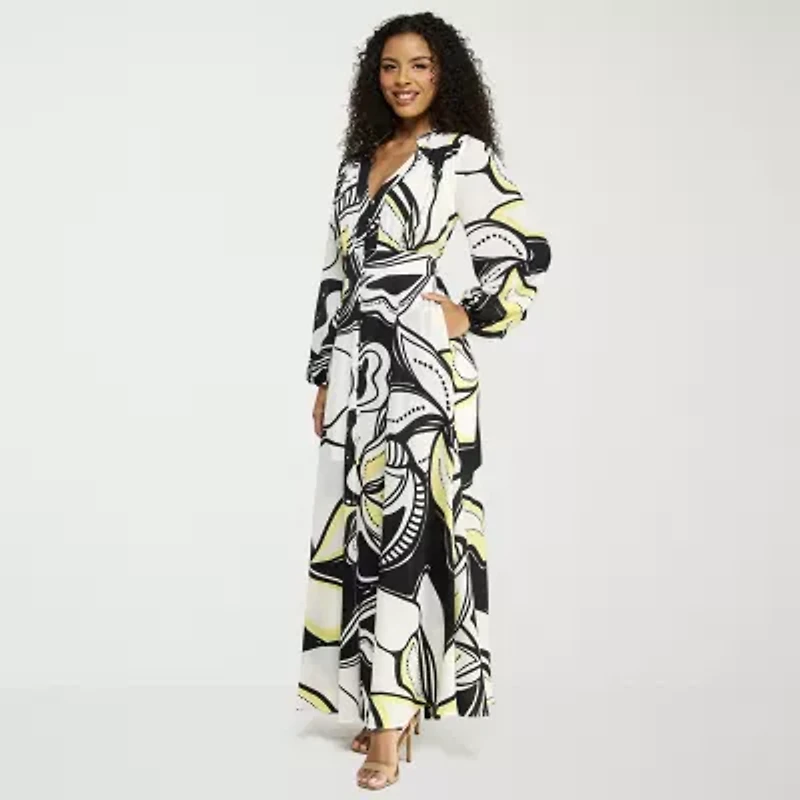 Premier Amour Womens Floral Maxi Dress