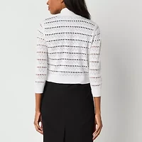 Perceptions Womens 3/4 Sleeve Shrug