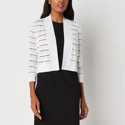 Perceptions Womens 3/4 Sleeve Shrug