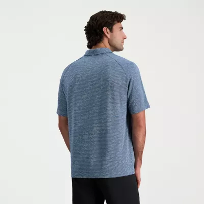 Haggar Raglan Mens Regular Fit Short Sleeve Polo Shirt