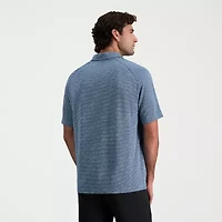 Haggar Raglan Mens Regular Fit Short Sleeve Polo Shirt