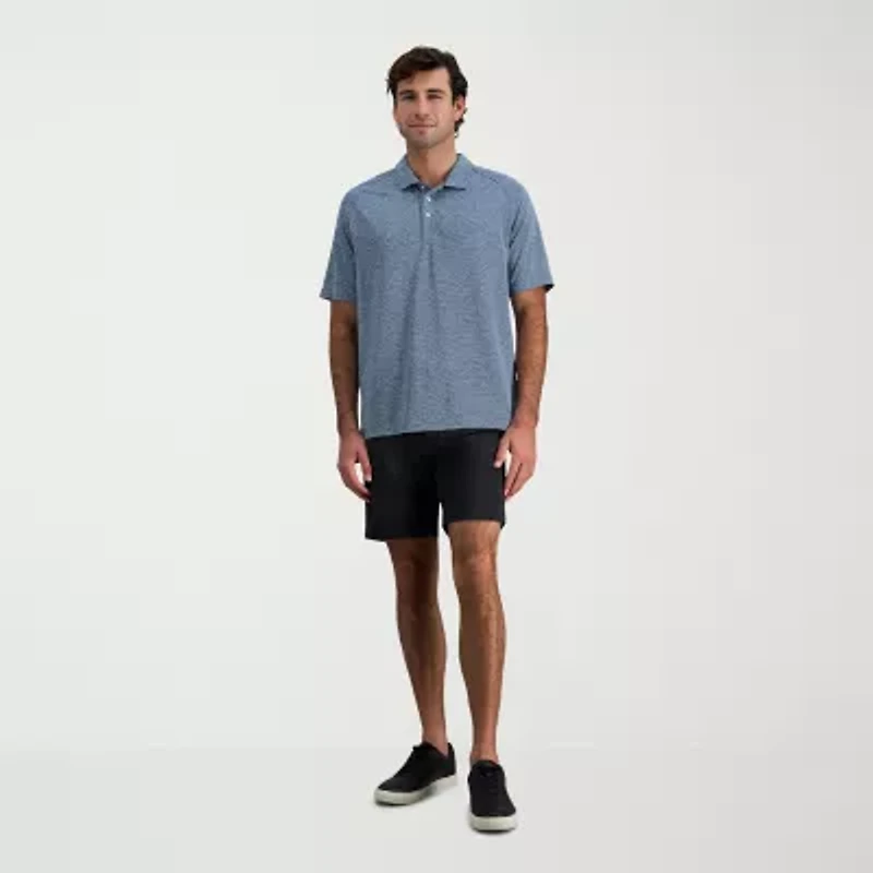 Haggar Raglan Mens Regular Fit Short Sleeve Polo Shirt