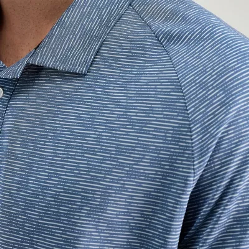 Haggar Raglan Mens Regular Fit Short Sleeve Polo Shirt