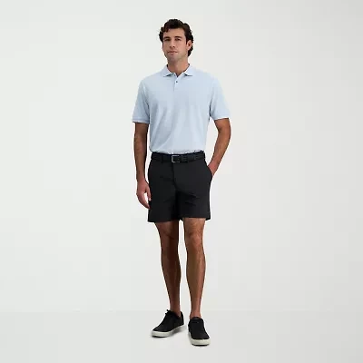 Haggar Sport Performance Mens 7" Stretch Fabric Chino Short