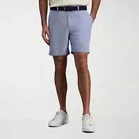 Haggar Cool 18 Pro Mens 7" Mid Rise Moisture Wicking 1 Pair Golf Short