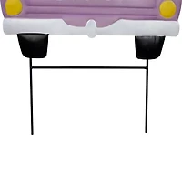 Northlight 14" Purple Back Seat Bunny Happy Outdoor Garden Stake Easter Yard Art