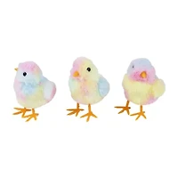 Northlight 4" Tie Dye Plush Chick Easter Figurine