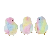 Northlight 4" Tie Dye Plush Chick Easter Figurine