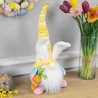 Northlight 19" Yellow And Blue Gnome With Bunny Ears Easter Gnome