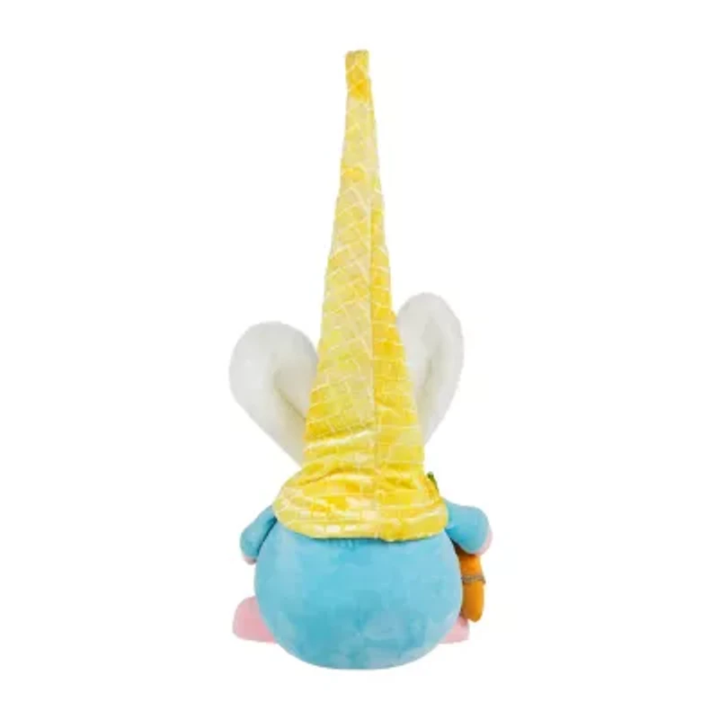 Northlight 19" Yellow And Blue Gnome With Bunny Ears Easter Gnome