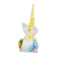Northlight 19" Yellow And Blue Gnome With Bunny Ears Easter Gnome