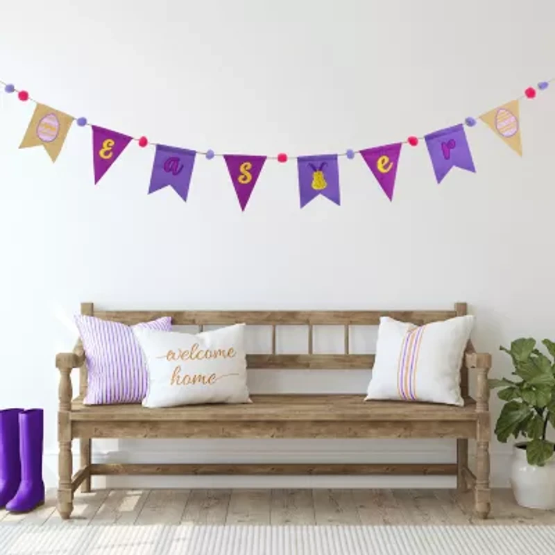 Northlight 80" Embroidered Hanging Banner