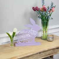 Northlight 13" Happy Floral Cut-Out Bunny Easter Tabletop Decor